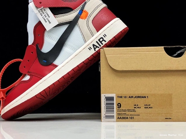 The 1 AA3834-101 Off-White Jordan Retro Ten Chicago Air 0726